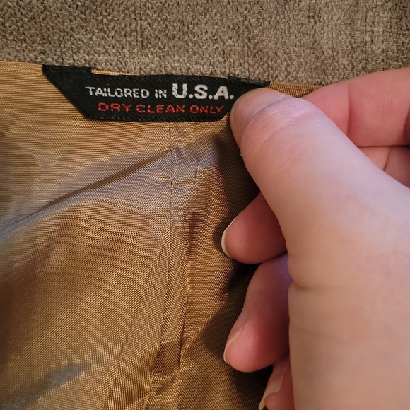 Mr. Chips Vintage Two Button Brown Blazer Size 18 - Picture 6 of 11